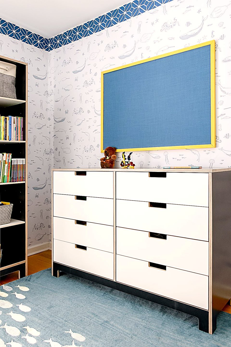 Reading corner with durable, tactile materials