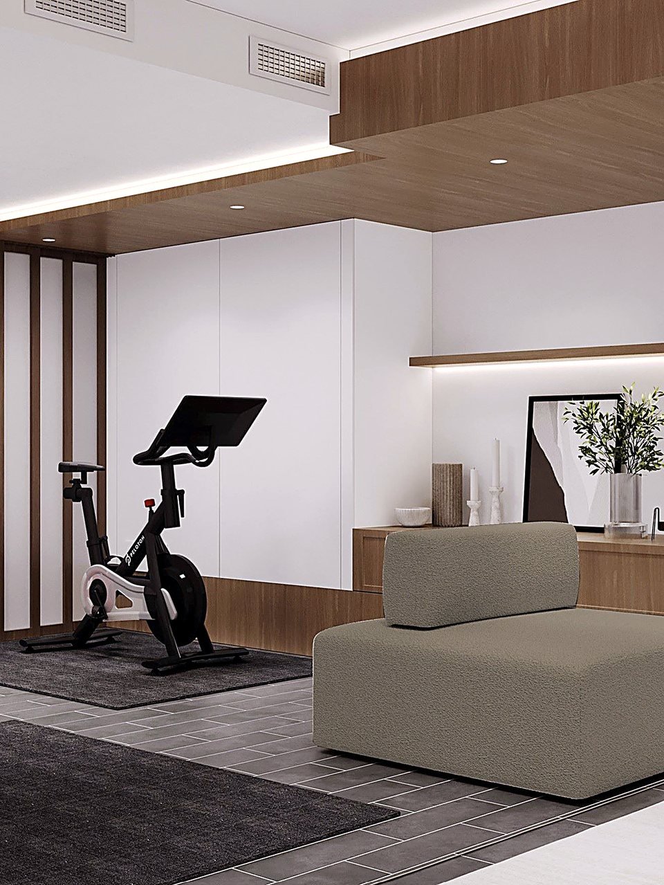 Custom bar detail with layered lighting